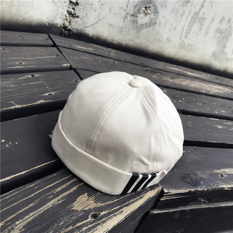 Beanie Baseball Cap Inch Head Melon Leather Hat