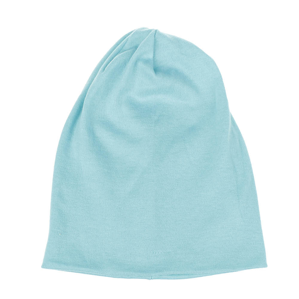 Children'S Hats For Autumn And Winter New Double-Layer Cotton Hats Solid Color Cotton Boys And Girls All-Match Knitted Hats Caps