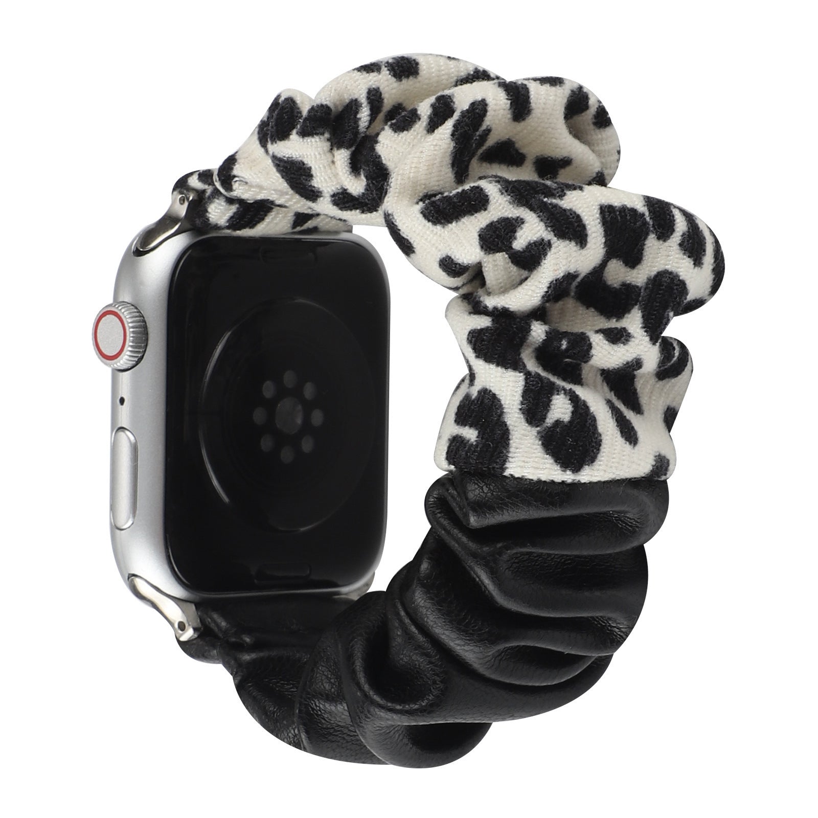 Stitching Cloth Hair Ring Strap Se Leopard Print Large Intestine Ring Watch Strap