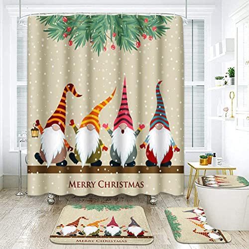 Decorative Artificial Plants Shower Curtain Textile Washable
