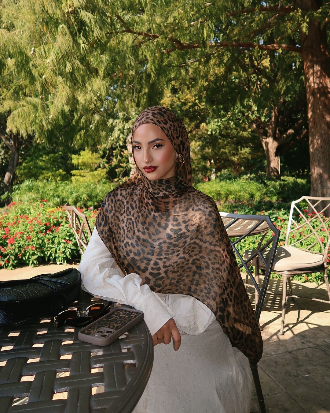 Satin Printed Hijab Printed Shawl Headscarf