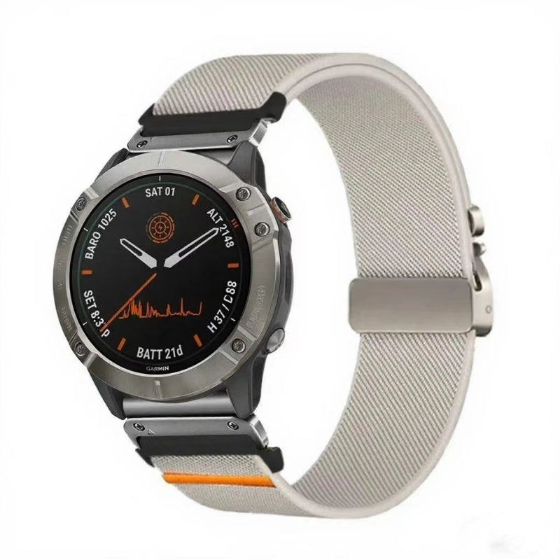 Elastic String Fabric Woven Men Watch Strap