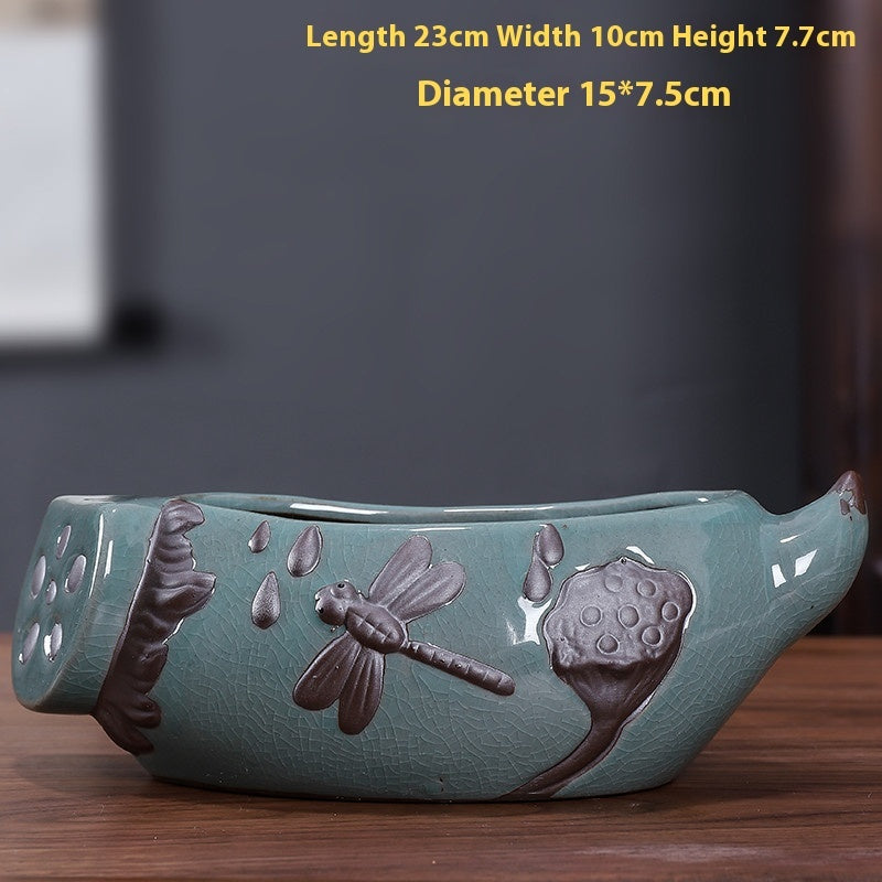 Ceramic Zisha Orchid Planting Bonsai Living Room Bonsai Basin