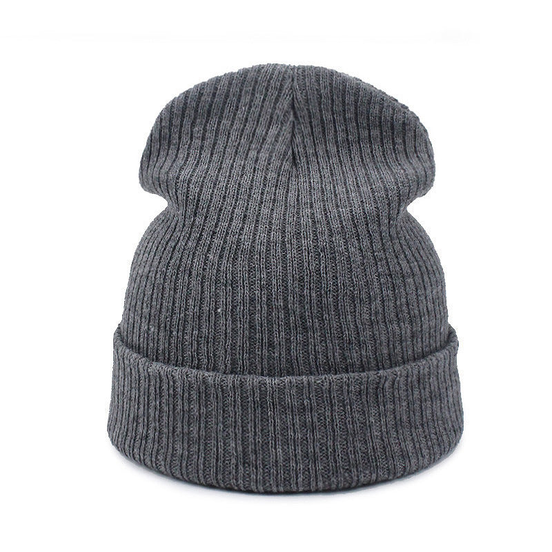 Double Stripe Warm Outdoor Knitted Beanie Hat
