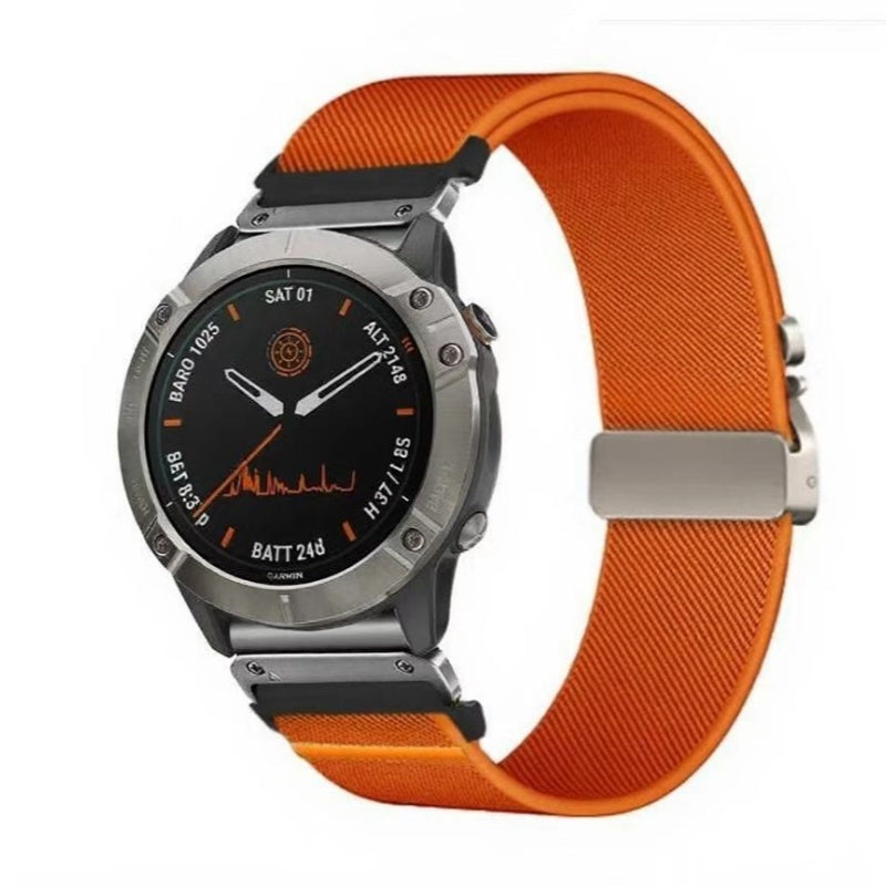 Elastic String Fabric Woven Men Watch Strap