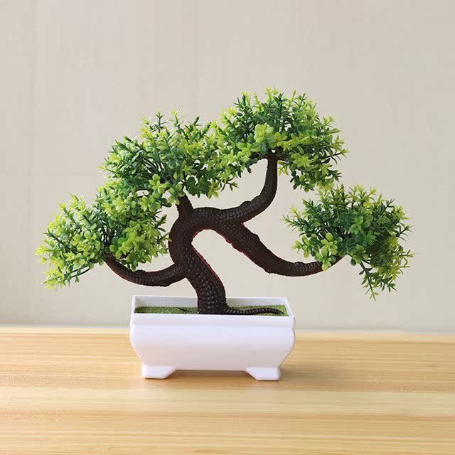 Artificial Potted Green Small Arborous Plants
