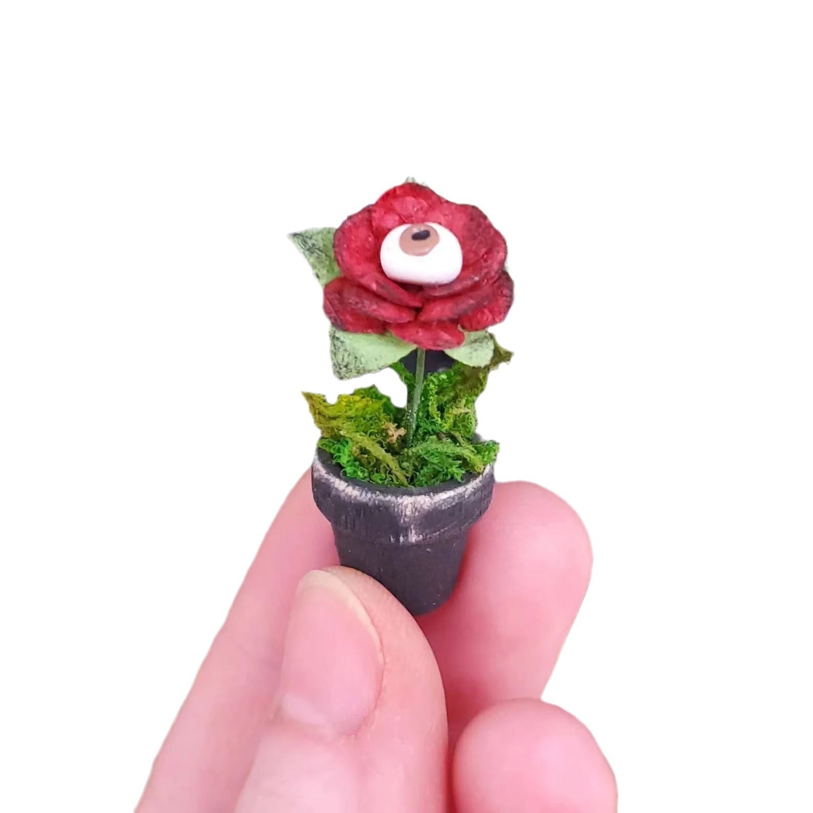 Mini Flower Basket Bonsai Decoration