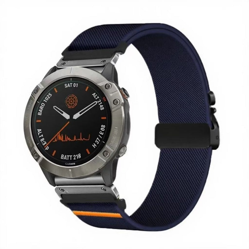 Elastic String Fabric Woven Men Watch Strap