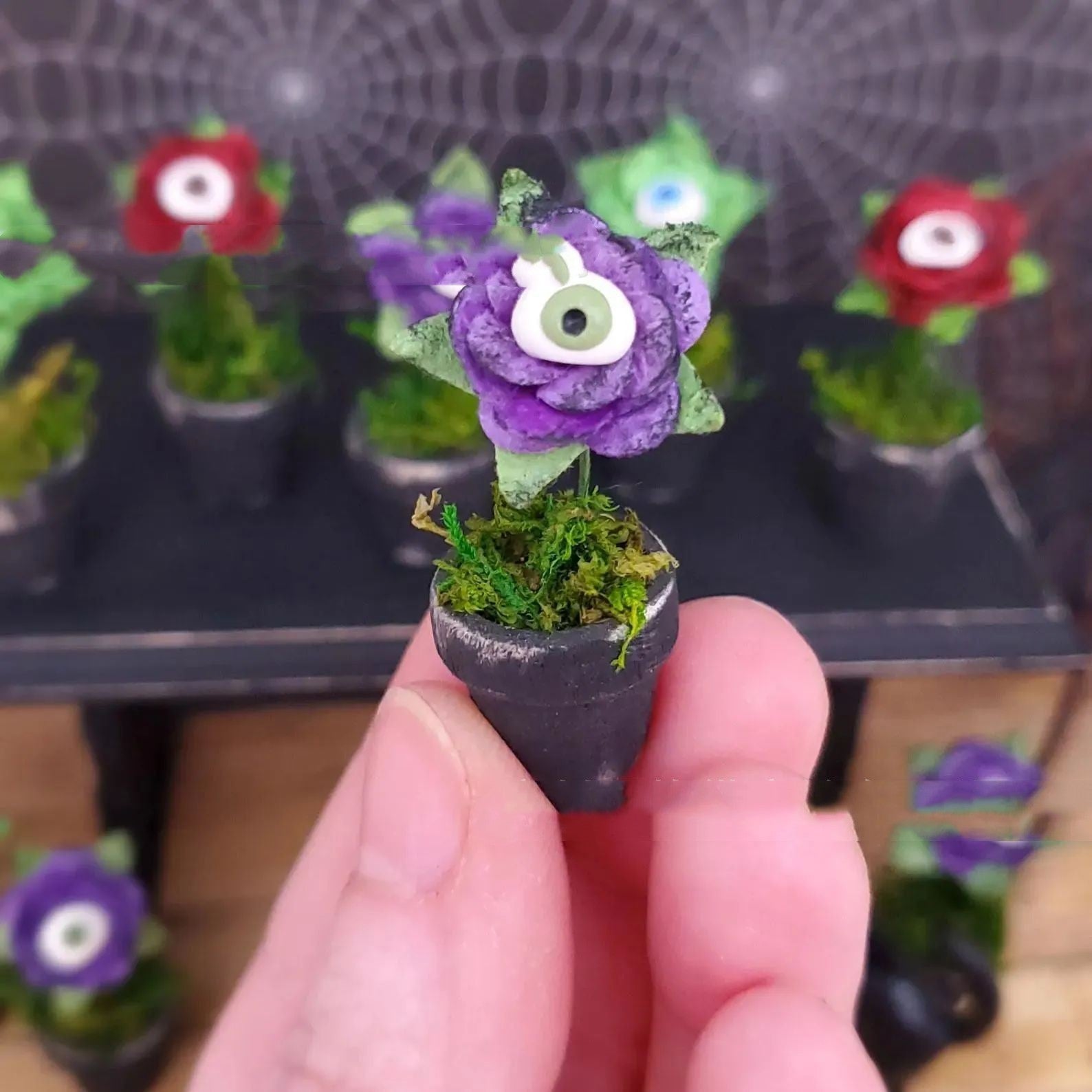 Mini Flower Basket Bonsai Decoration