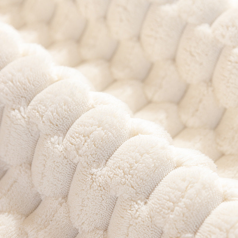 Beige Sofa Cover Cloth Winter