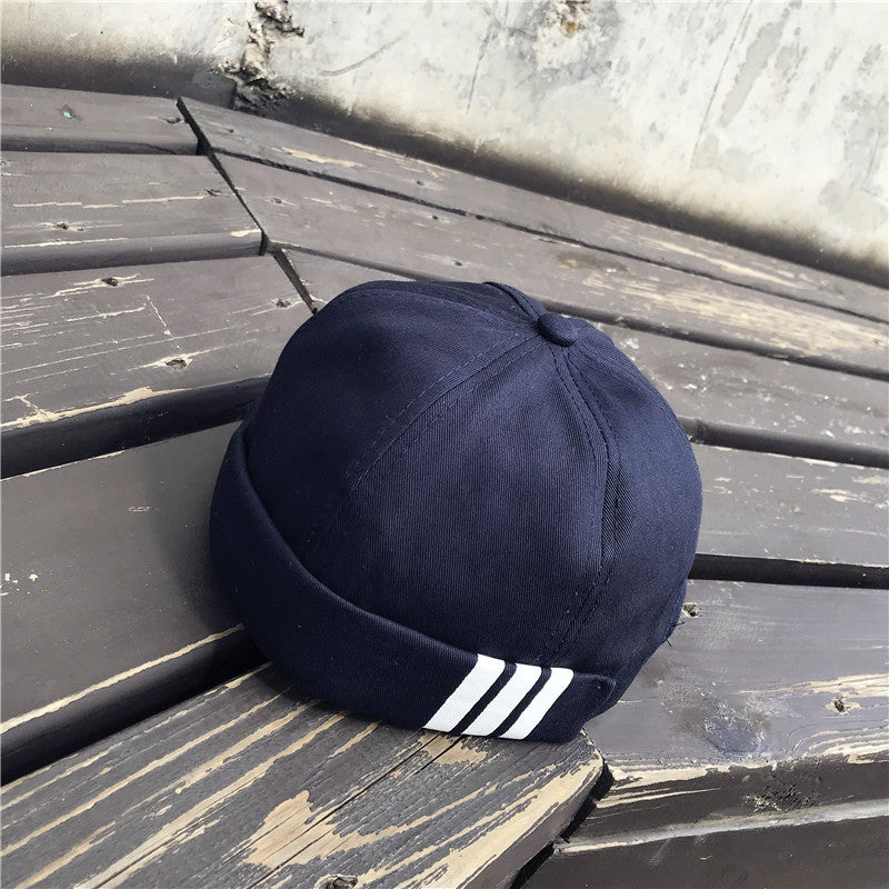 Beanie Baseball Cap Inch Head Melon Leather Hat