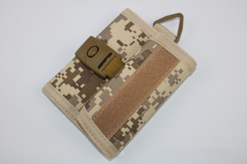 Velcro Shortcut Camouflage Wallet