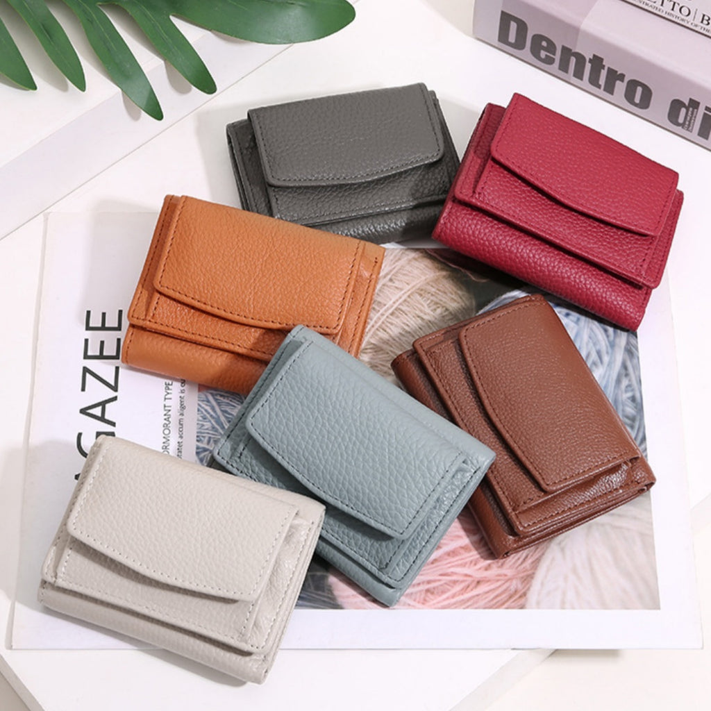 Minimalist men’s leather wallet with slim design and card holder slots. Premium quality wallet for everyday use.