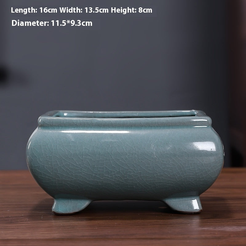 Ceramic Zisha Orchid Planting Bonsai Living Room Bonsai Basin