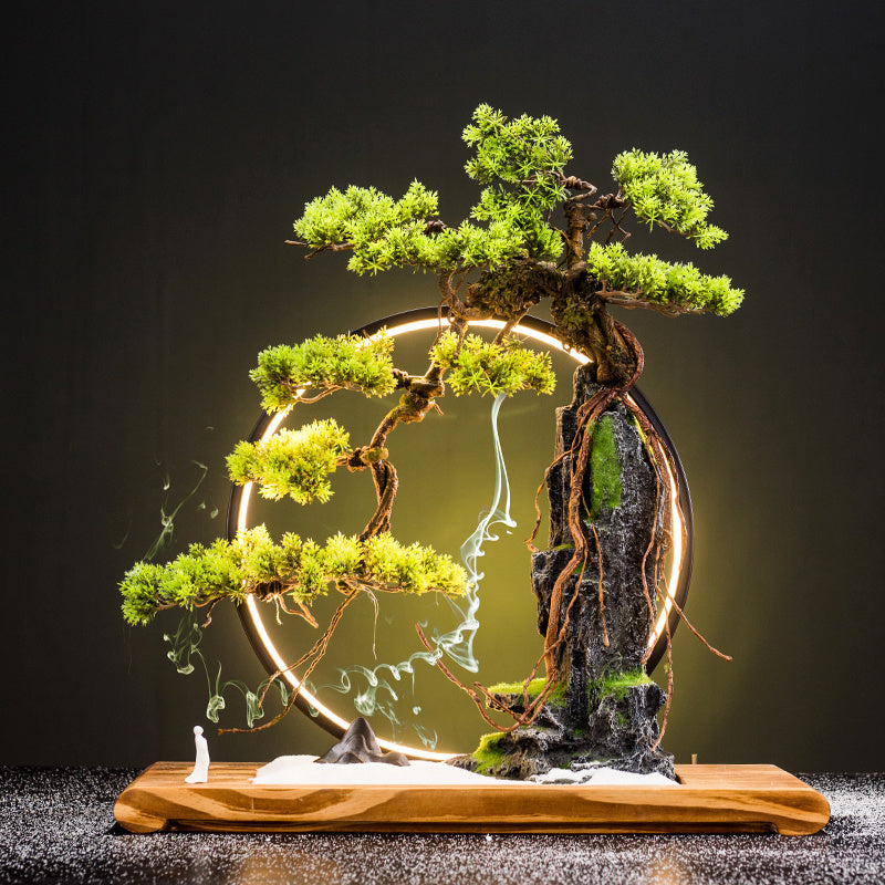 New Chinese Creative Simulation Welcome Pine Bonsai