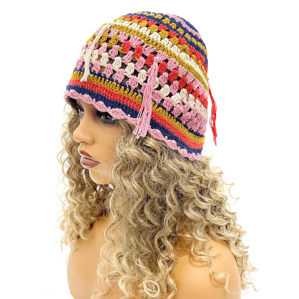 Women's Fashion Hand Crocheted Beanie Pot Hat