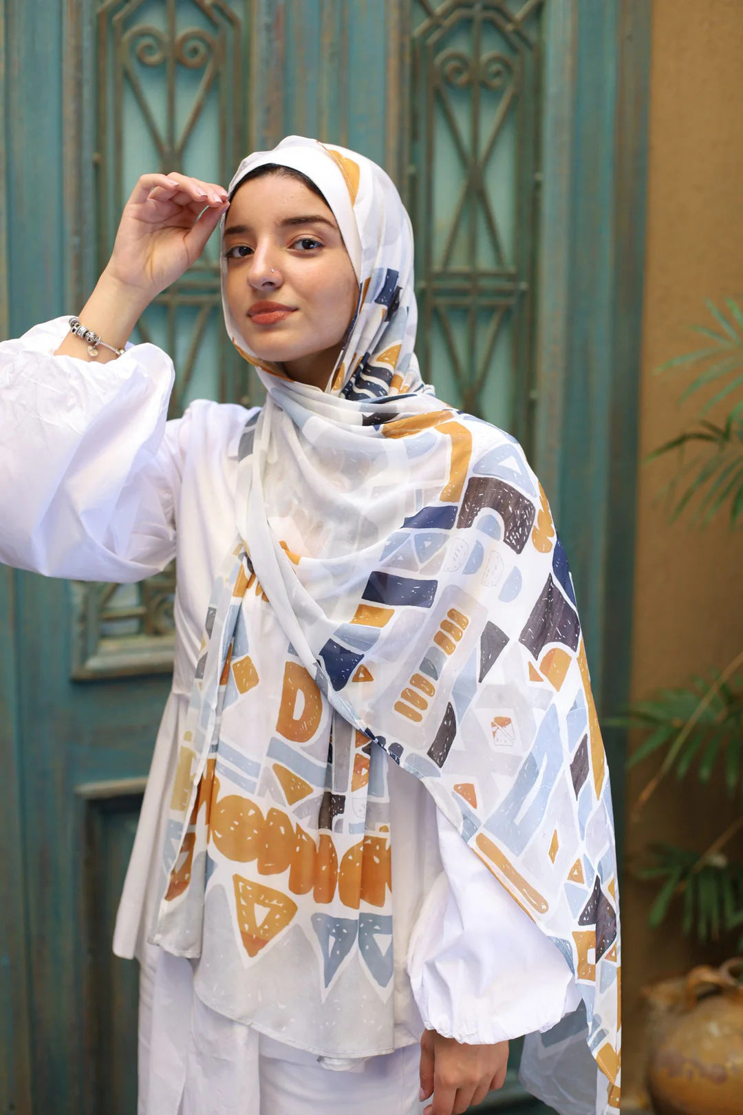 Satin Printed Hijab Printed Shawl Headscarf