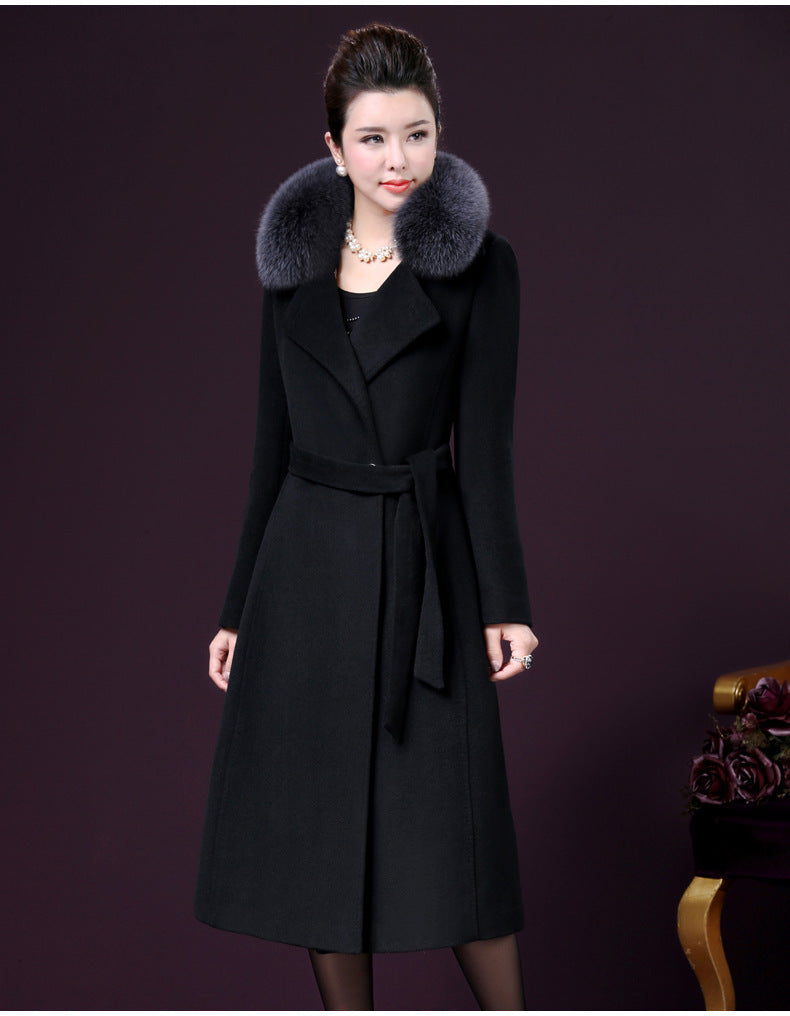 Autumn and winter new mother wear woolen coat