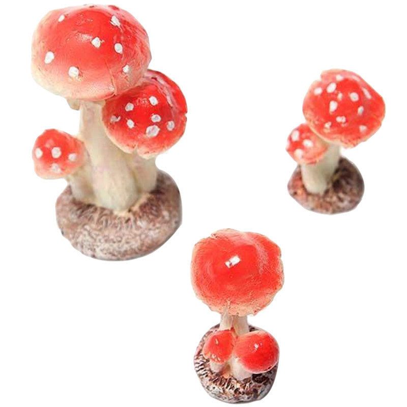 Mini mushroom bonsai decorations