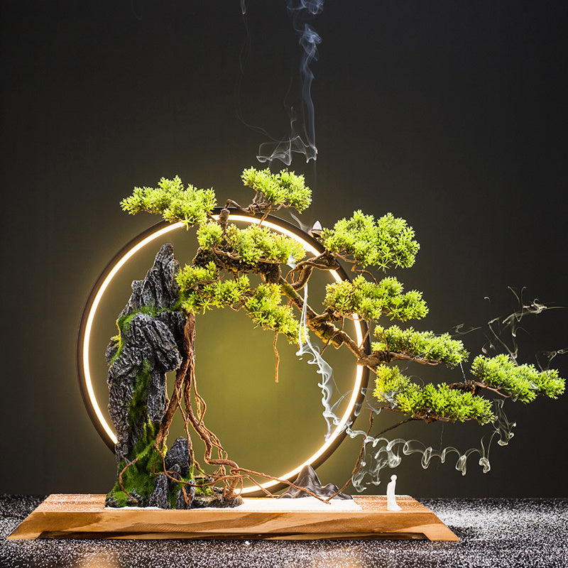 New Chinese Creative Simulation Welcome Pine Bonsai