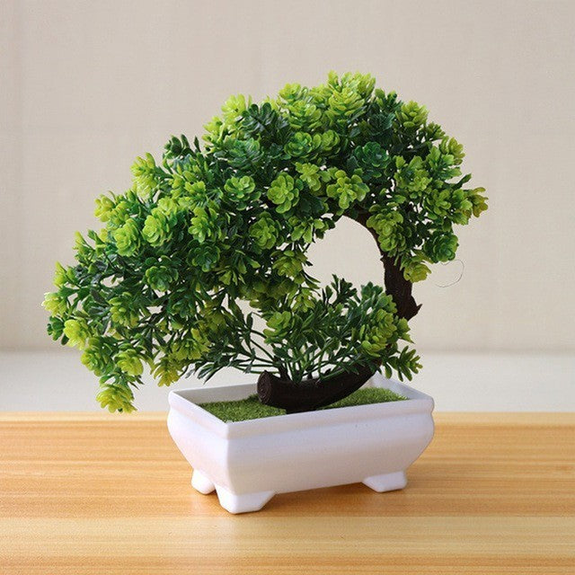 Artificial Potted Green Small Arborous Plants