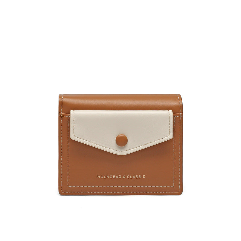 Women’s Short Leather Wallet – Urban Minimalist Design