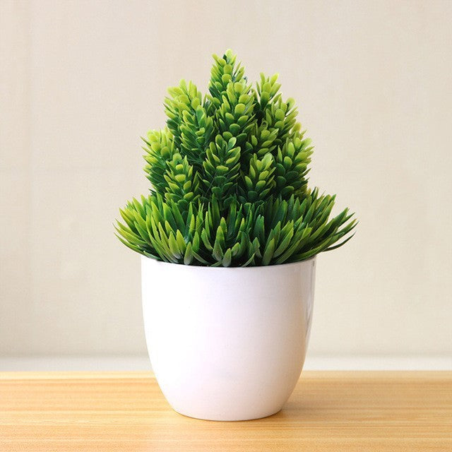 Artificial Potted Green Small Arborous Plants