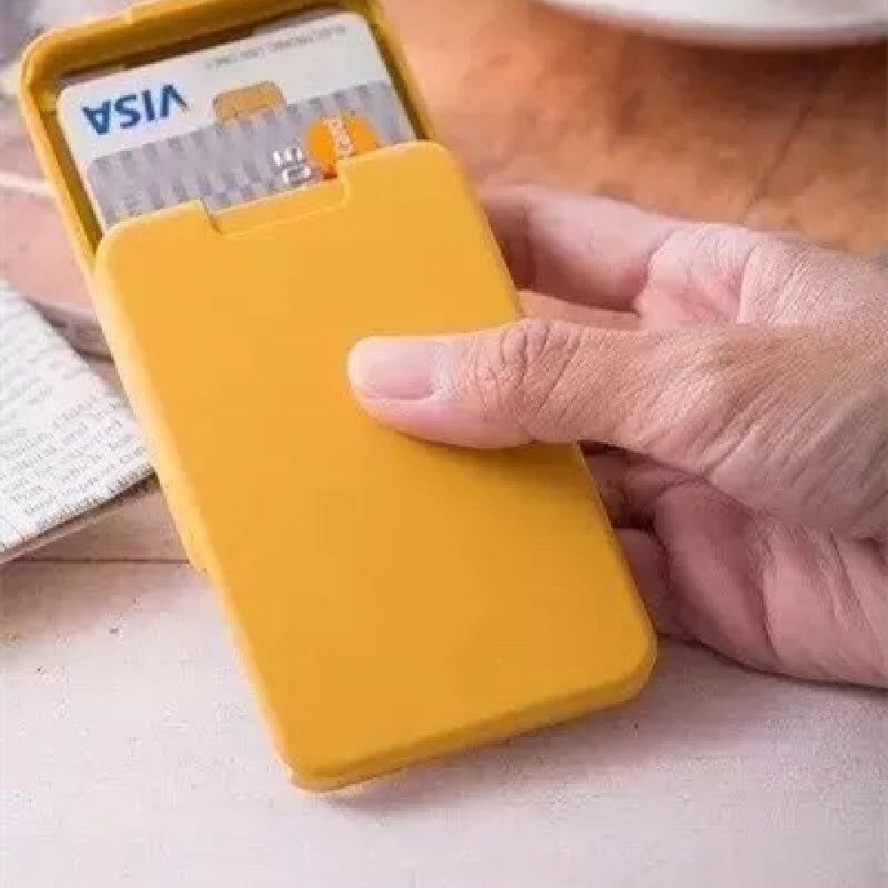 Urban Minimalist Slide Wallet – Slim Plastic Card Holder