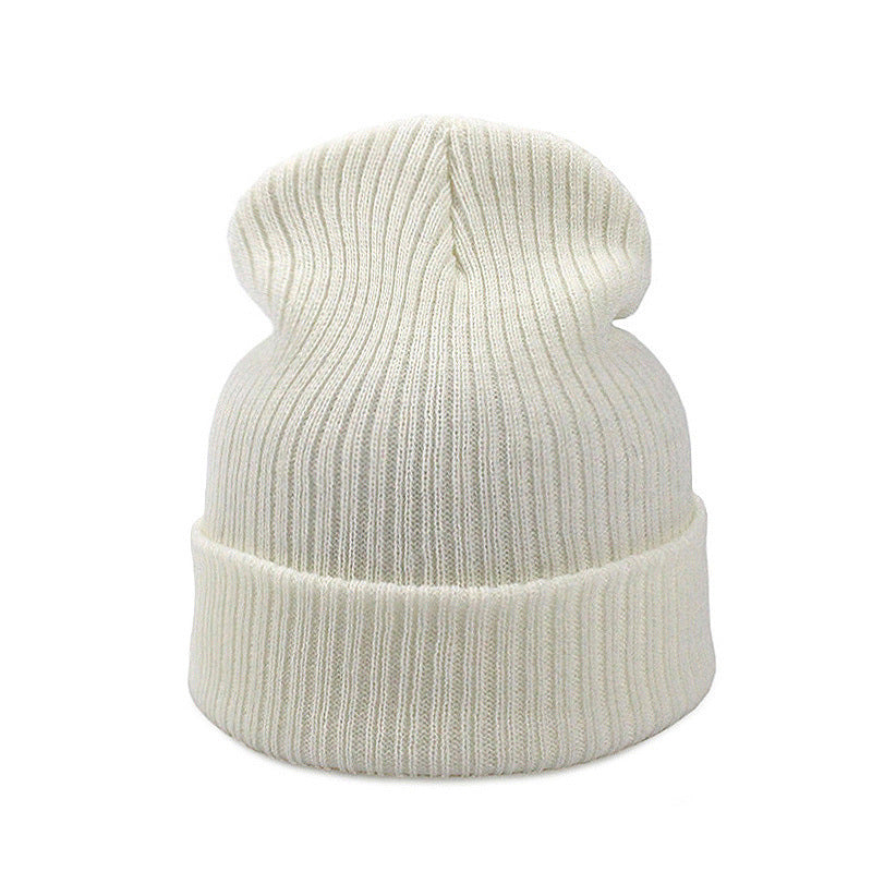 Double Stripe Warm Outdoor Knitted Beanie Hat