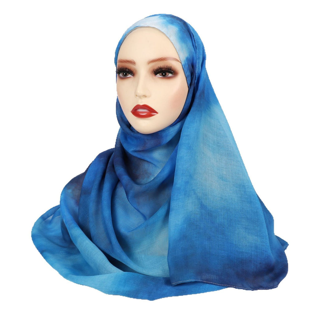 Satin Printed Hijab Printed Shawl Headscarf