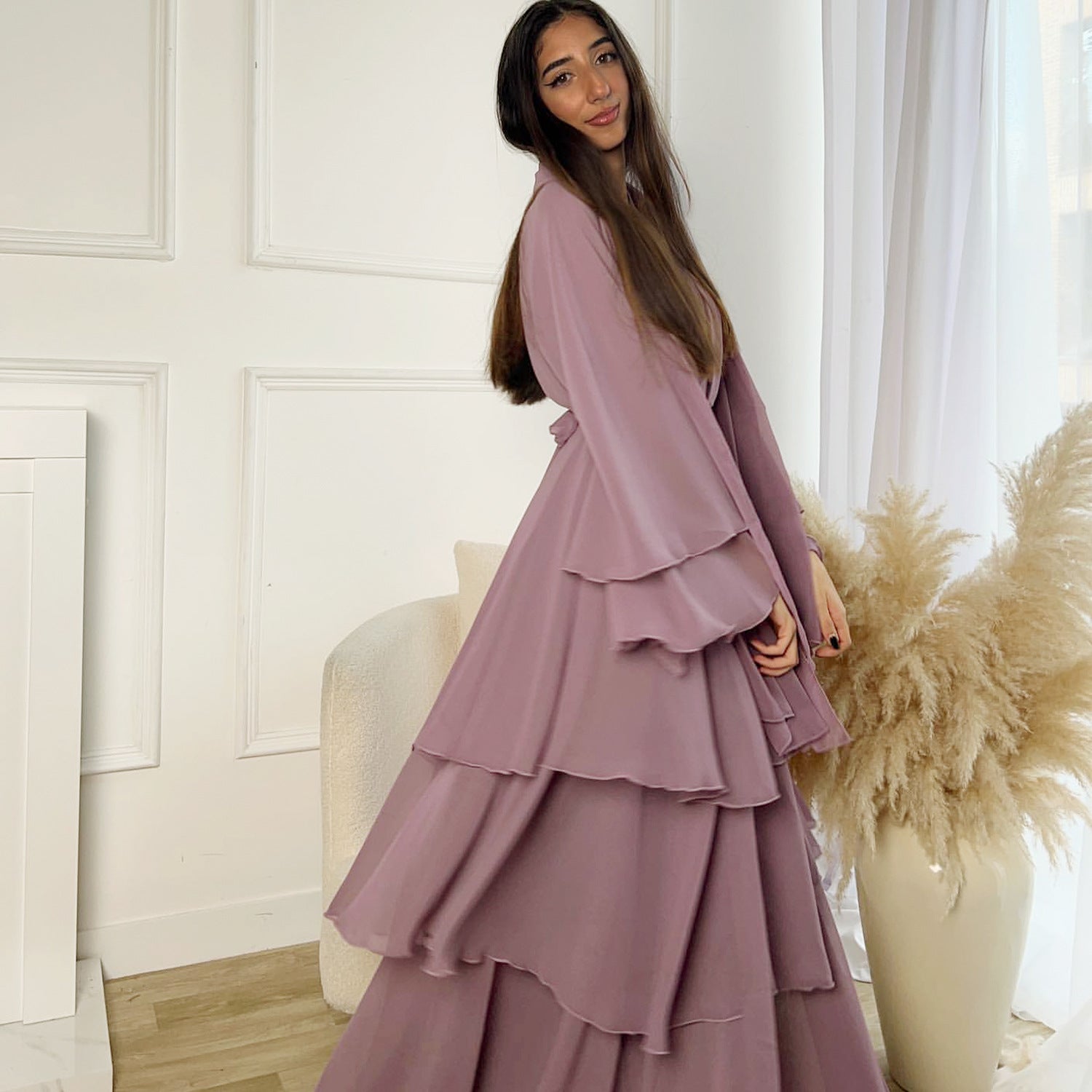 Dubai Middle East Turkey Dubai Exquisite Elegant Cardigan Robe