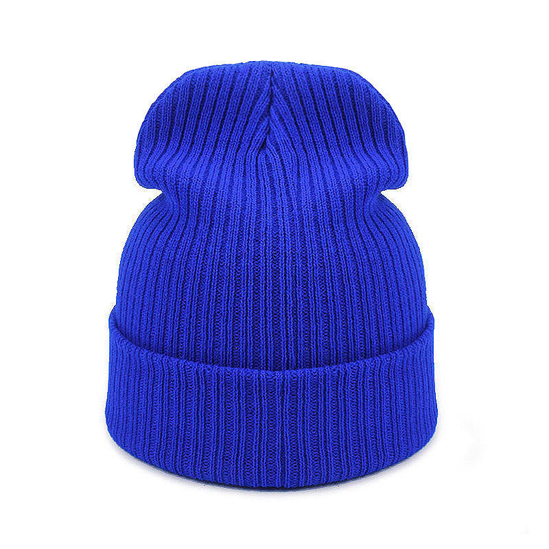 Double Stripe Warm Outdoor Knitted Beanie Hat