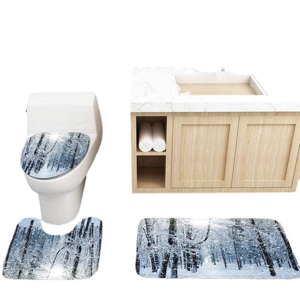 Decorative Artificial Plants Shower Curtain Textile Washable