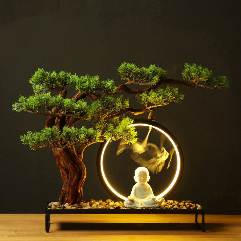 New Chinese Creative Simulation Welcome Pine Bonsai