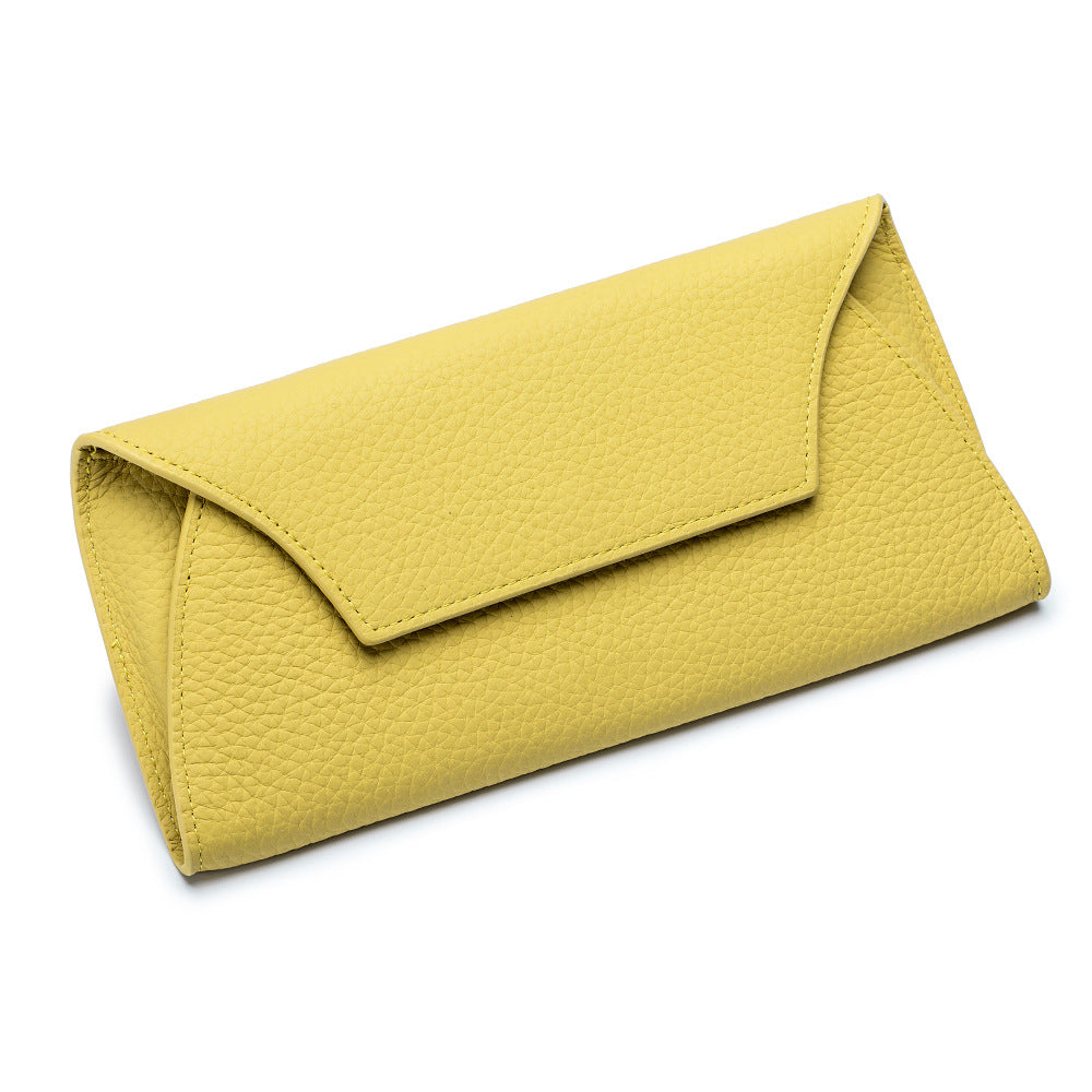 First Layer Cowhide Minimalist Creative All-matching Long Wallet