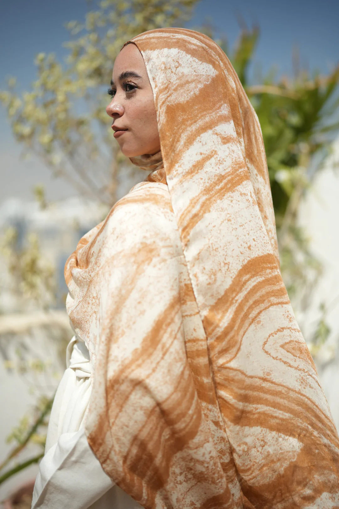 Satin Printed Hijab Printed Shawl Headscarf