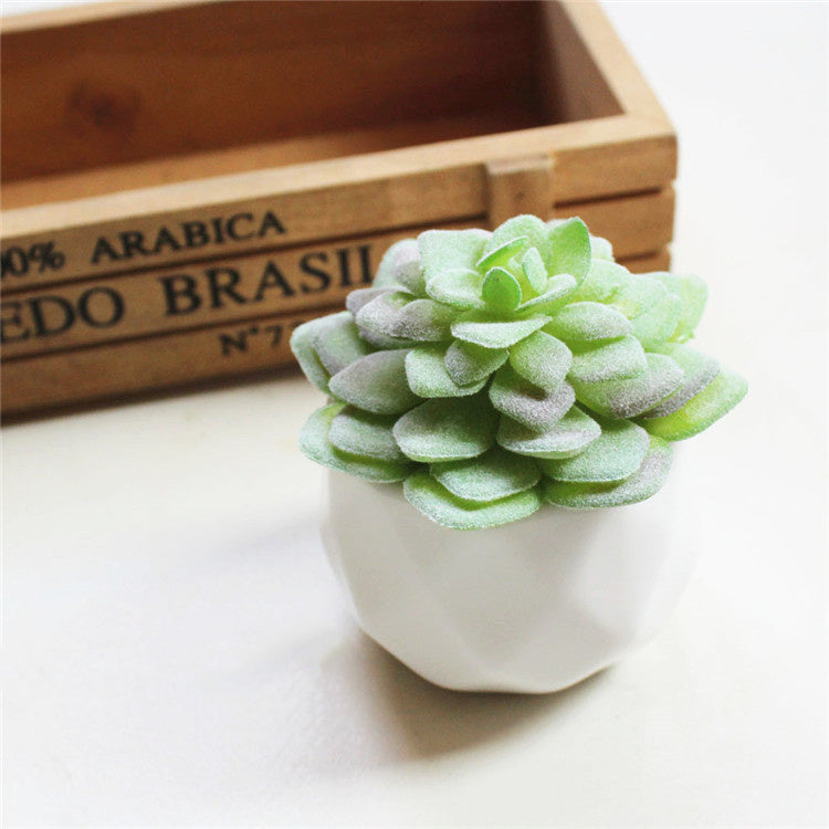 Artificial Succulent Bonsai Creative Ornaments for Home Table Garden Decoration Artificial Plants with Pot