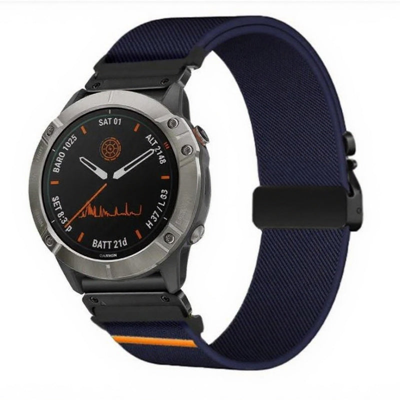 Elastic String Fabric Woven Men Watch Strap