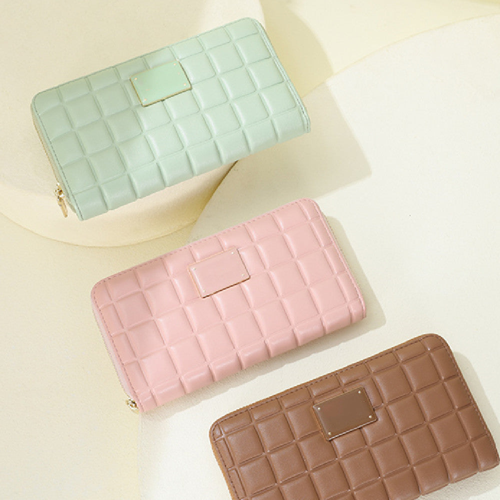 Women’s Minimalist Wallet – Large Capacity Leather Card Holder
