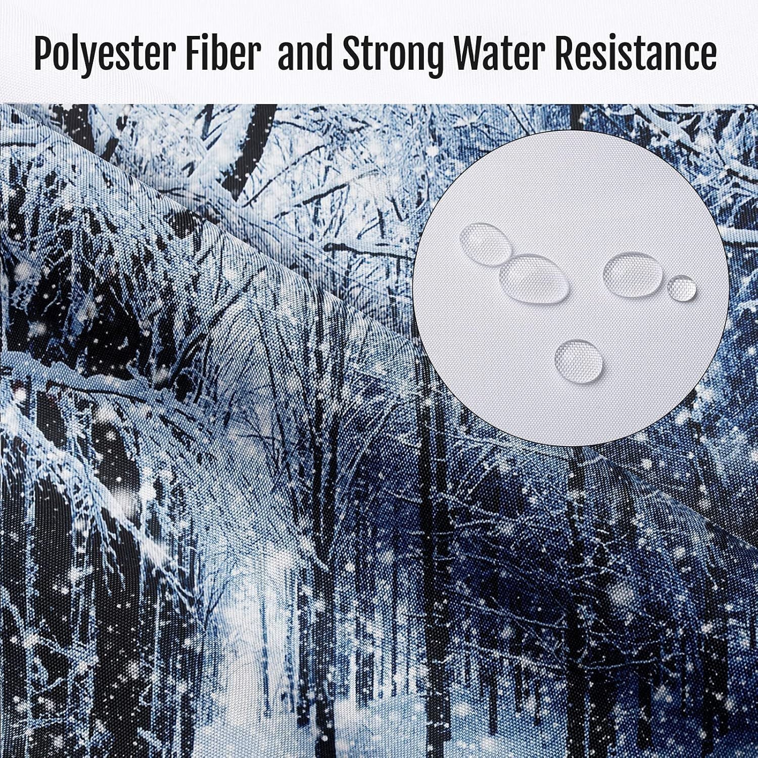 Decorative Artificial Plants Shower Curtain Textile Washable