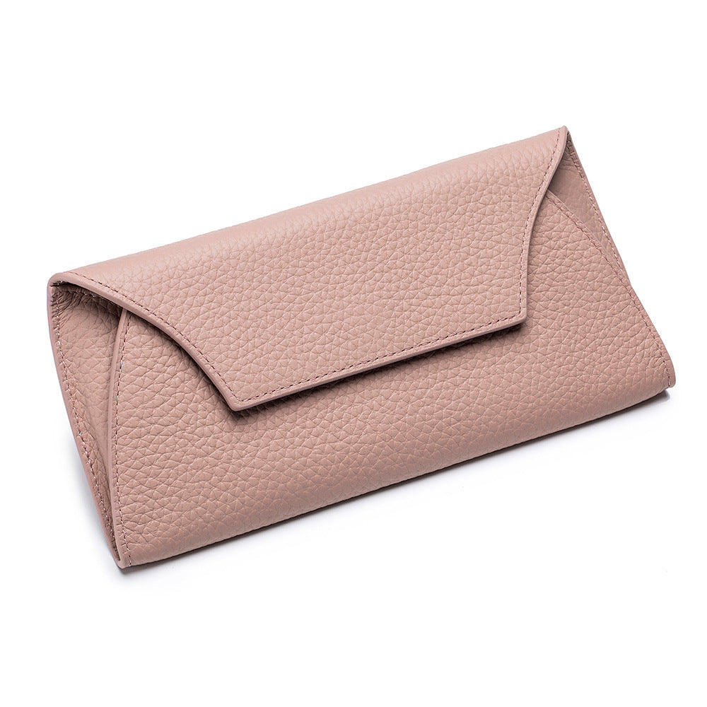 First Layer Cowhide Minimalist Creative All-matching Long Wallet