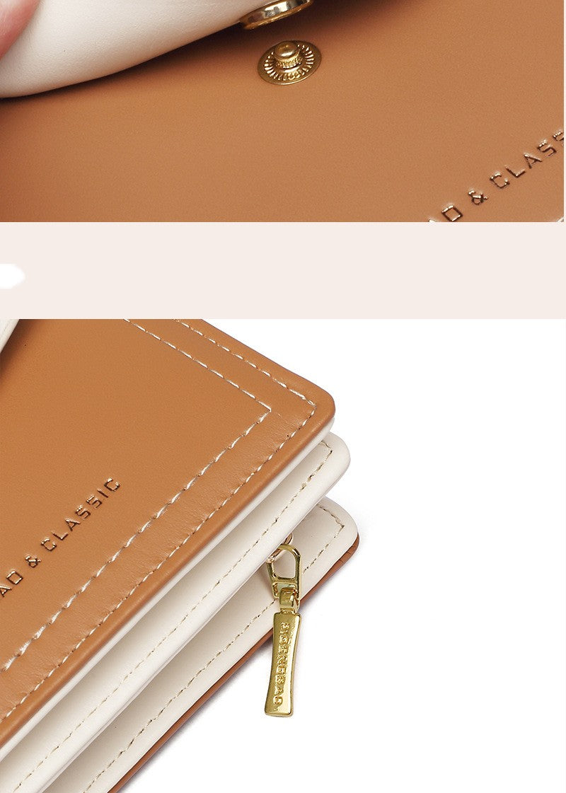 Women’s Short Leather Wallet – Urban Minimalist Design